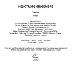 HELIOTROPE GINGEMBRE - Sapone con piattino